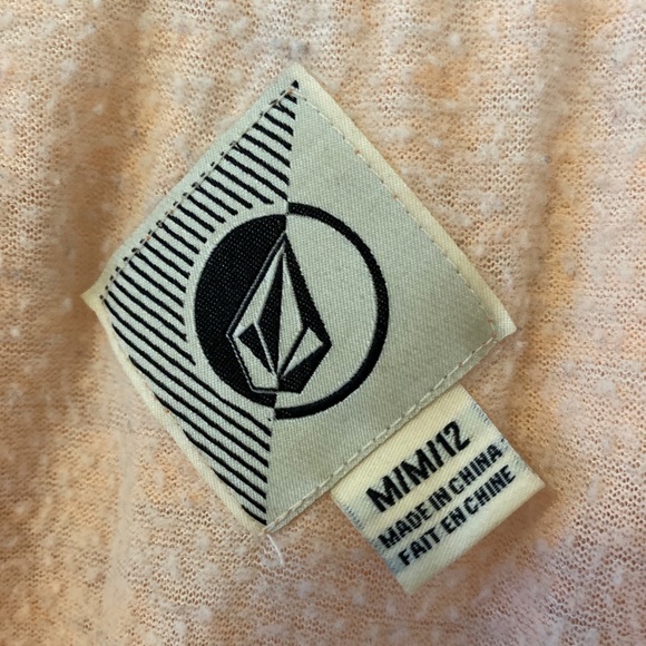 Volcom Pink Long Sleeve Hoodie Sweatshirt - Picture 4 of 4